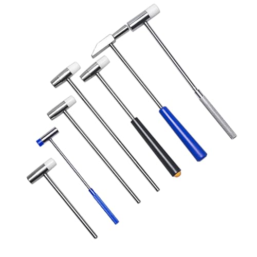 OSALADI 7pcs Mini Hammer Brass Hammer Repair Tool for Home Diy Projects and Precision Installation Tasks Using Solid Brass Material