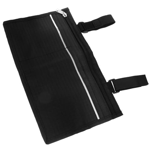 TOVINANNA 車椅子用吊り下げバッグ ぶら下げポケットオーガナイザー 車椅子供給 車いす雑貨バッグ ホイールチェアバッグ 車椅子用アームレストバッグ 多機能車椅子バッグ ポリエステル Black