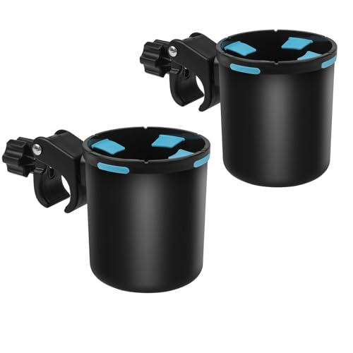 Narticptth Boat Rail Cup Holder for Boat Rails Bimini Pole Grab Bar - Fits 30 to 40oz Tumblers Boat Accessories Gift for PWC Jet Ski Sea-Doo2PCS