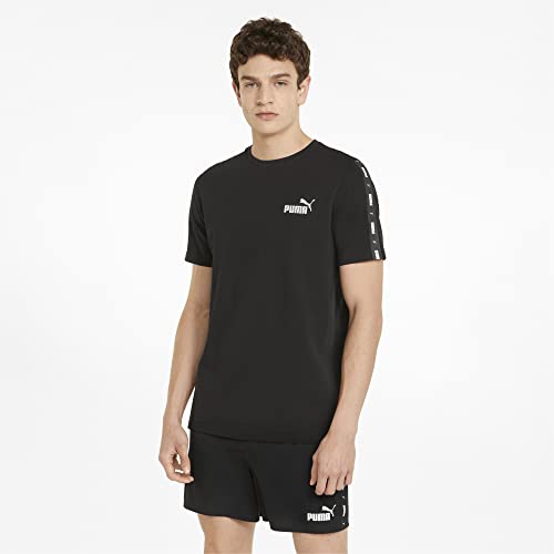 PUMA Tee Nastro Ess+, Nero, M