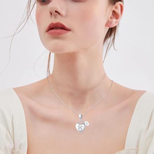 Love You Auntie Sister Granddaughter Wife Brother Heart Crystal Charm for Pandora Bracelet Necklace Chirstmas Gift3