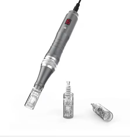 0 25mm Microneedling Pen Set for Home Use - Derma Roller Pen for Women Men