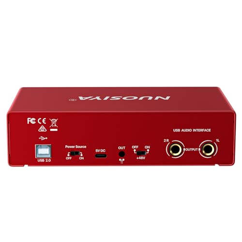 Nuosiya NUOSIYA-AUDIO INTERFACE-01 Usb Audio Interface For Pc Computer Recording Music thumb #8