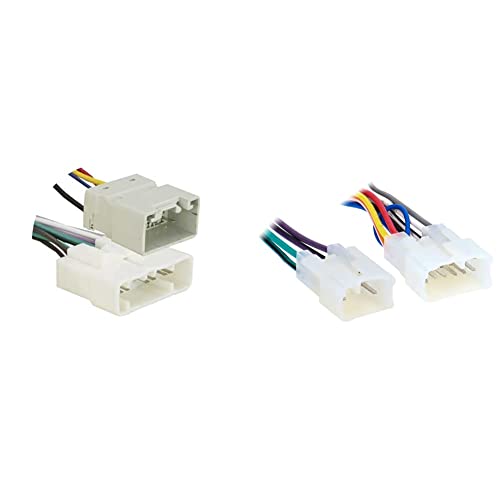 Metra 70-8116 Factory Amplifier Bypass Harness for Select 2000-2004 Toyota Vehicles with Amplified JBL System & Metra 70-1761 Radio Wiring Harness for Toyota 87-Up Power 4 Speaker