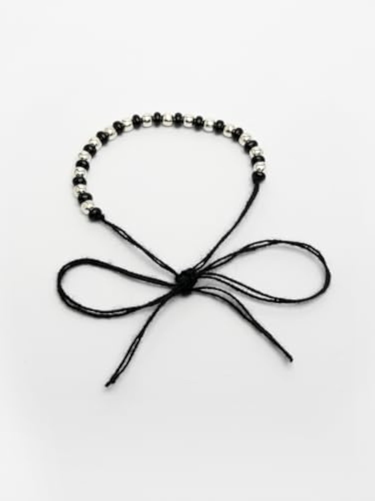 Kids Rhodium Plated Artificial Beads Nazariya Link Bracelet Pair