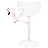 Verres à cocktail flamingo : leur apparence simple et transparente, ainsi que leur forme de flamant rose, leur confèrent une beauté simple. verres à vin colorés
