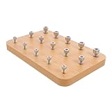 Vaguelly Holz Finger Rehabilitations Trainingsbrett Hand-augen-koordination für Patienten mit Hemiplegie Multifunktionales Übungsgerät für Fingerrehabilitation
