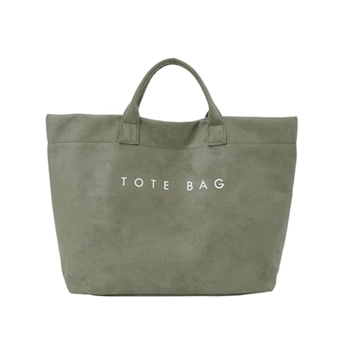 Sac fourre-tout en faux daim - Grand sac à main décontracté tendance