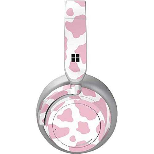 Skinit Decal Audio Skin Compatible with Surface Headphones - Originally Designed Pink Cow Print Design