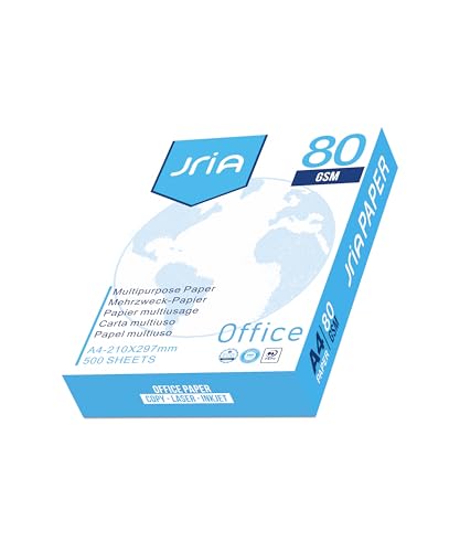 JriA Premium A4 Printer Paper, 80gsm, 500 Sheets (1 Ream), White, Smooth, Multipurpose, A4 Size - Image 2