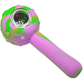Silicone Pipe an Easy-to-Carry Personal Tool, a Practical and Beautiful Gift! (Green Purple)
