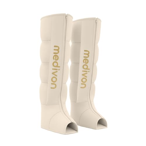 Masseur lymphatique Medivon Lumina - Appareil de drainage lymphatique pour jambes, masseur de jambes sans fil avec drainage lymphatique de Recovery Boots, masseur de jambes pour mollets et cuisses