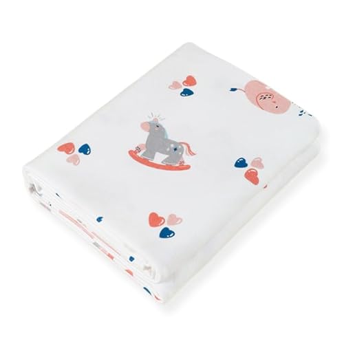 BOYSSPAA Manta delgada para recién nacido, lindo oso, 100 % algodón, manta para recién nacido, se aplica a primavera o verano, mantas transpirables para cuna, para envolver, cochecito/toalla