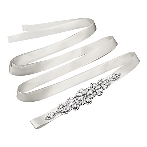 Zasjon Ceinture Strass Femme de Mariage, Ceinture en Cristal Strass Mariage, Ceinture Robe de Mariée, Ceinture en Applique Mariée pour Robe de Mariée Accessoire Embellissements Cover