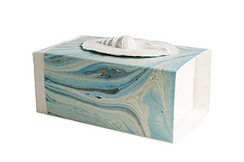 Shell in Mist Small - The FAVORITE PLACE® Small Burial Biodegradable Urn for Human Ashes, Ocean or Earth Burial Cremation Urn