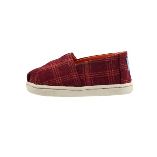 TOMS Toddler Boys Alpargata Slip On Casual Shoes - Red3