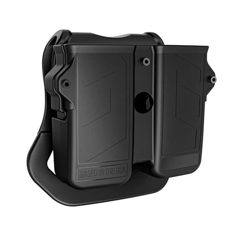 Universal Double-Stack Magazine Pouch – Fits 9mm,...
