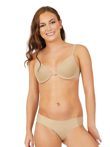 Capezio Womens Underwire Minimal Show Sports Bra, Beige, DD US