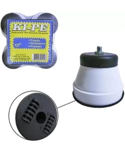 Kit com 4 Pés para Fogão, Geladeira e Freezer com Rodinhas Universais