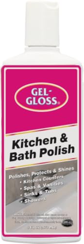 Industries Gel-Gloss Kitchen and Bath Cream Wax Polish, 8 Fluid Ounces -GG-8