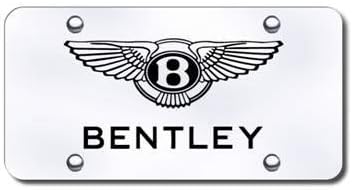 Auto Stuff Bentley Logo Front Vanity License Plate - Brushed Finish