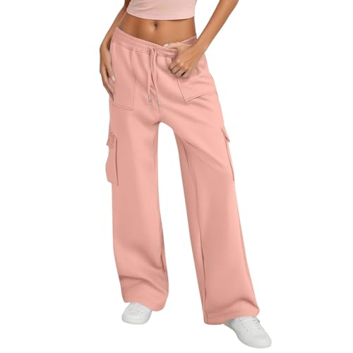 Pantalon de sport large rose XL : vêtement de fitness ample pour femme