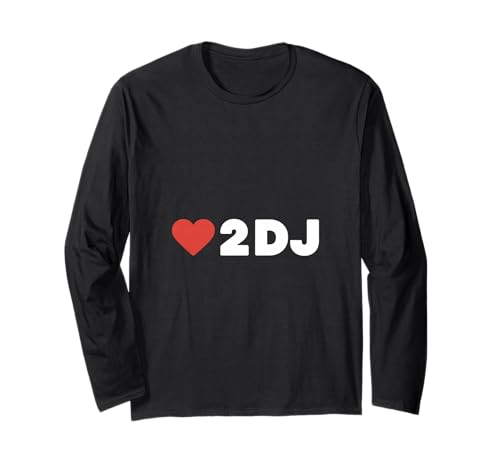 Love 2 DJ Funny Saying Red Heart Music Lovers ����T�V���c
