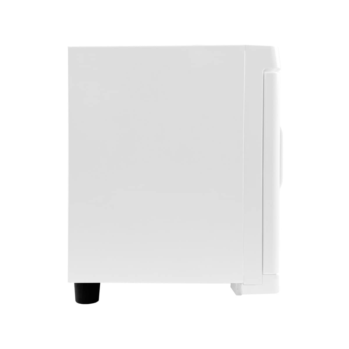 Kompressenwärmer Handtuchwärmer Wärmeschrank Weiß 23L UV-Sterilisation Elektrisch Schönheitssalon Spa Beauty Salon Kosmetik Edelstahl 2 Herausnehmbare Einlegeböden Abtropfschale 200W 2 x GRATIS Zangen
