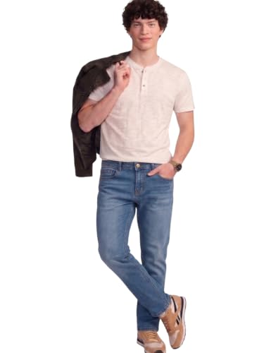 Image of Amazon Brand - INKAST Men Mid Rise Straight Fit Jeans | Denim Wear | Casual Pants | Straight Fit