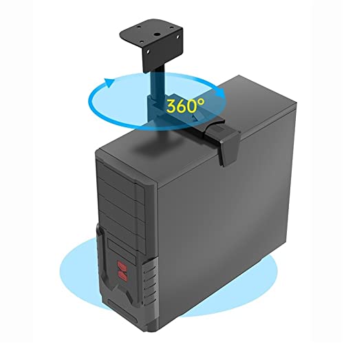 Soporte para CPU con montaje bajo escritorio - Soporte ajustable universal para gabinete de PC con giro 360° miniatura 5