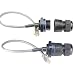 Produktbild PENGLIN 2 STÜCKE Panelmontage RJ45 Wasserdichter Stecker M25 Cat5/5e Ethernet LAN Kabelkoppler mit Schild Cat5E Netzwerkkabel Outdoor LAN Koppler Adapter Stecker auf Buchse