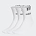 adidas Unisex 3-Streifen Linear Half-Crew Cushioned Socken, 3 Paar