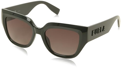Furla SFU809V Gafas, Shiny Dark Green, 53 para Mujer