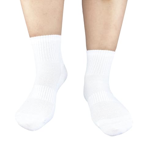 Image of Womens Anti Odor Seamless Breathable Moisture Wicking Cotton Ankle /Crew Running Hiking Dress Socks,Size 6-10