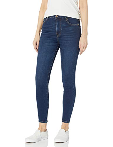 True Religion Women's CAIA High Rise Skinny fit Jean, Washed Dark Core, 27