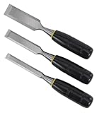 Stanley 16-150 150 Series Short Blade 3-Piece Wood Chisel Set