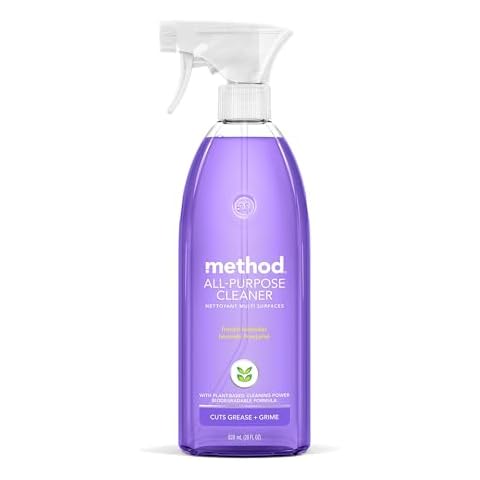 Method All-Purpose Cleaner Spray, French Lavender, Plant-Based and Biodegradable Formula Perfect for Most Counters, Tiles and More, 28 Fl Oz, (Pack of 1) Cover