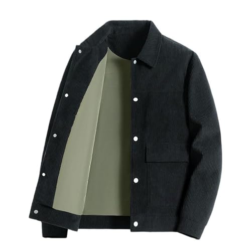 Chaqueta de pana para hombre con acabados de calidad y diseño clásico de trabajo