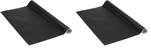 Venilia Film pour tableau noir autocollant | Film de craie | Autoadhésif Tableau Noir | 67,5cm x 1,5m, Épaisseur 150μ | Feuille de papier autocollant | sans phtalates | Fabriqué en UE (Lot de 2)