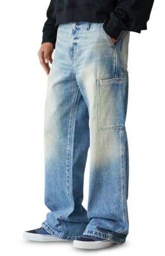 PacSun Men's Blake Extreme Baggy Jeans Cargo Light Blue Tint