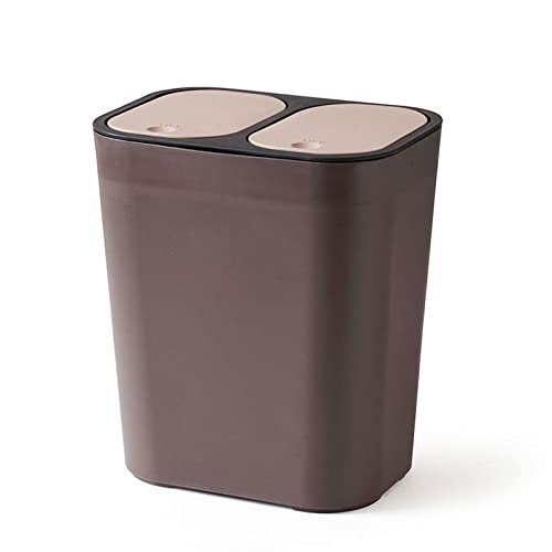 Poubelle cuisine tri sélectif 16l bicolore pour un intérieur propre du salon au bureau