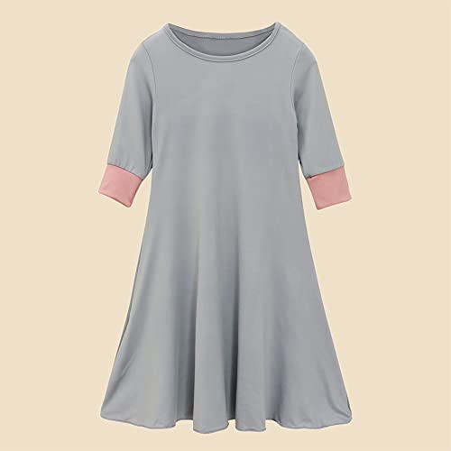 EFOGEP Abaya for Girls Muslim Long Sleeve Dress with Hijab Two Piece Outfit Islamic Robe Full Length Ramadan Prayer Clothes4