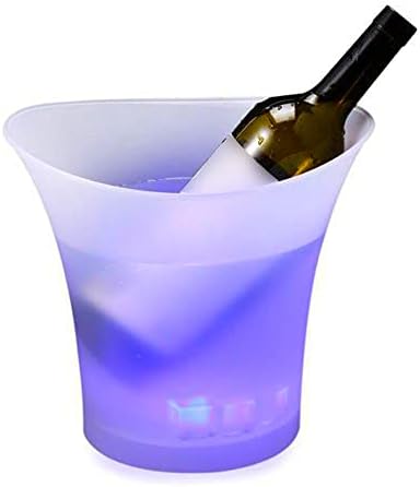 Smad LED Ice Bucket, Beer Bucket for Bars, 7 Color Changing Ice Bucket for Cocktail, Champagne, Wine, Beer, Drinks, Suitable for Home, Bar, Parties, Hotel, 5L