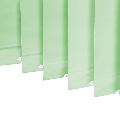 100% Blackout Vertical Window Shades, 3.5inch Slat Fabric Thermal Insulated Energy Saving UV Protection Decoration Vertical Window Blinds