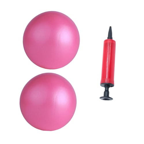 VICASKY 1 Set Thickened Matte Exercise Balls Burst Balance Balls for Fitness Strengthening Safe for All Ages Includes Inflator Random Color