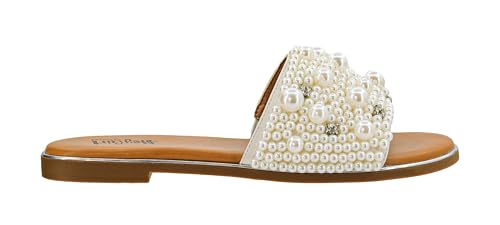 Corkys Footwear Hey Girl Gimme Kiss Sandals - Featuring A Rhinestone and Pearl Studded Strap with A Plush Cushioned Footbed For All Day Wear And Comfort2