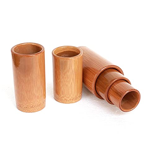 5PCS Ventouses Chinoises Ventouse Anticellulite à Vide en Bambou-Ventouses Chinoises Cupping Thérapie-Chinoise Medecine Massage Therapeutique Medicale pour Minceur,AntiCellulite,Maigrir,Visage,Peau Cover