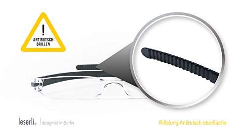 Lesebrille leserli Kompakte randlose Lesehilfe mit Etui