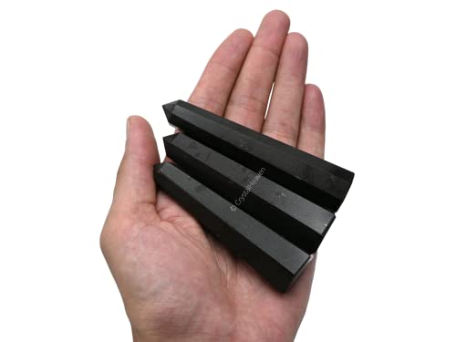 Image of Certified Black Tourmaline Crystal Tower Obelisk Point For Chakra