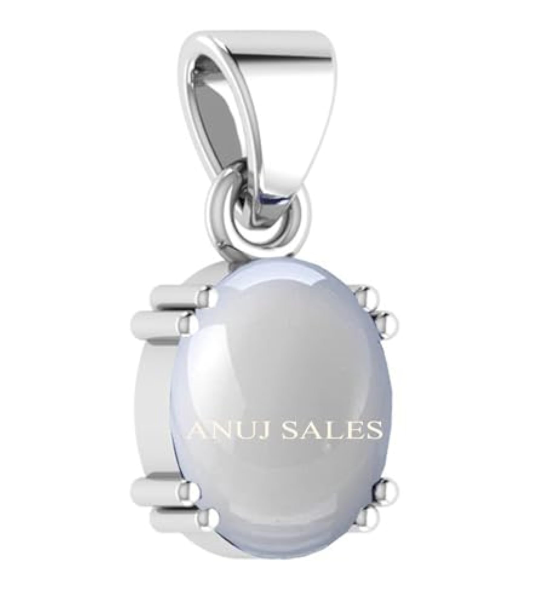14.25 Ratti Natural A+ Quality Moonstone Pendant, Silver